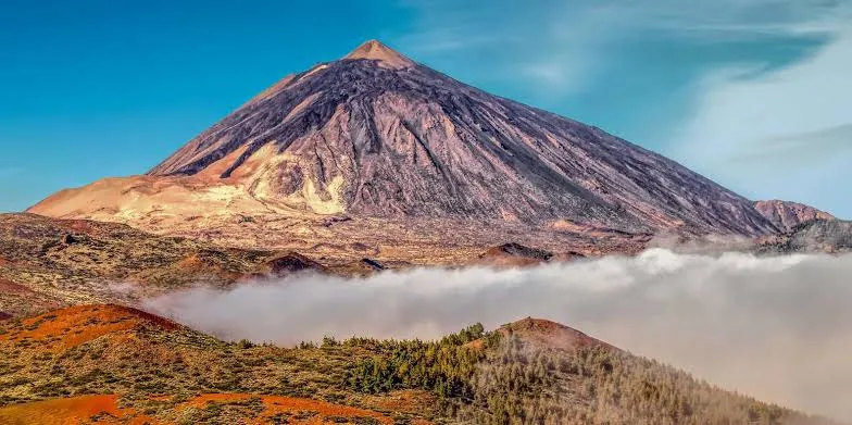Sunset light on Mount Teide's summit, Tenerife