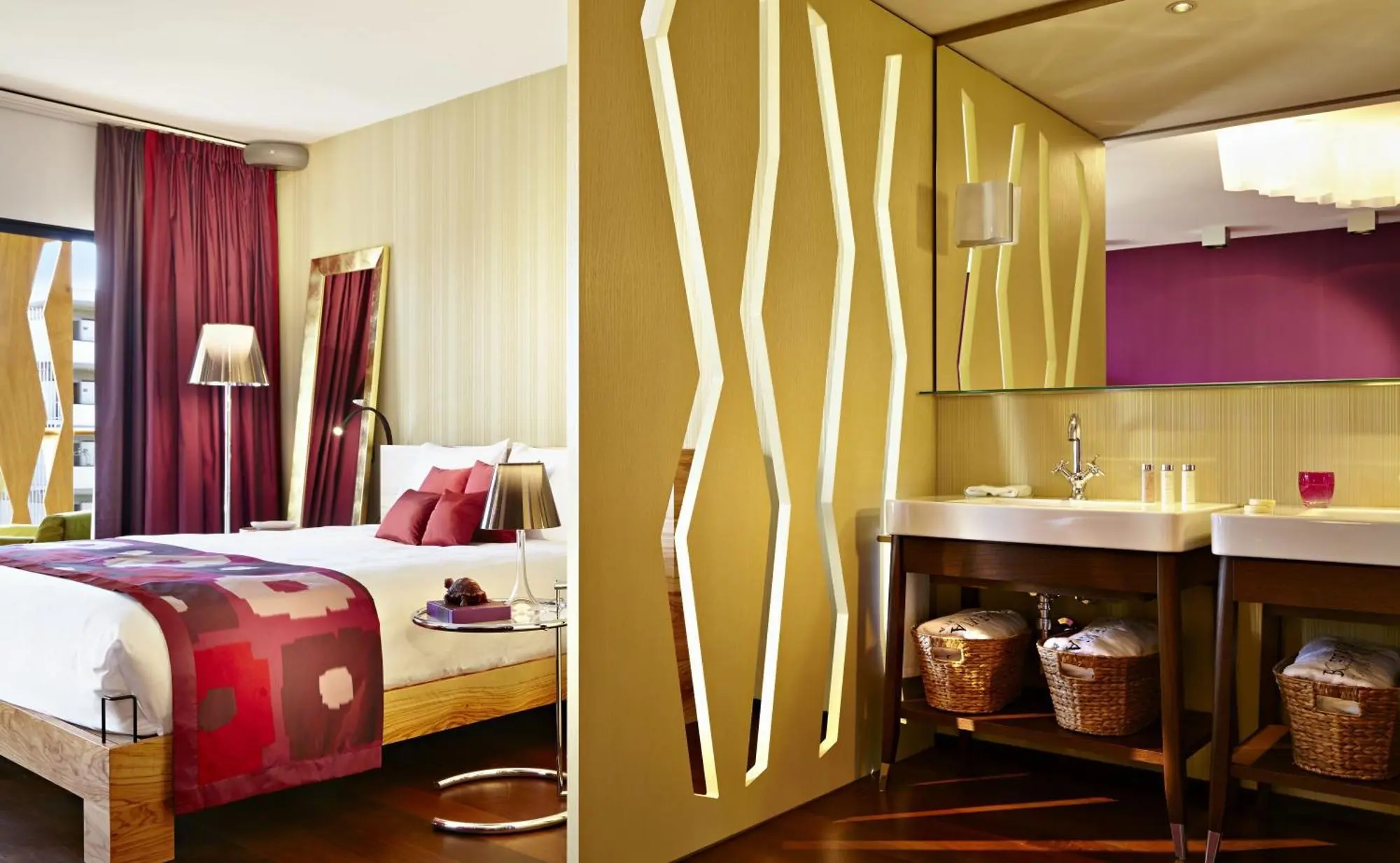 Design-led suite and bathroom at Bohemia Suites & Spa, an adults-only boutique hotel in Playa del Inglés
