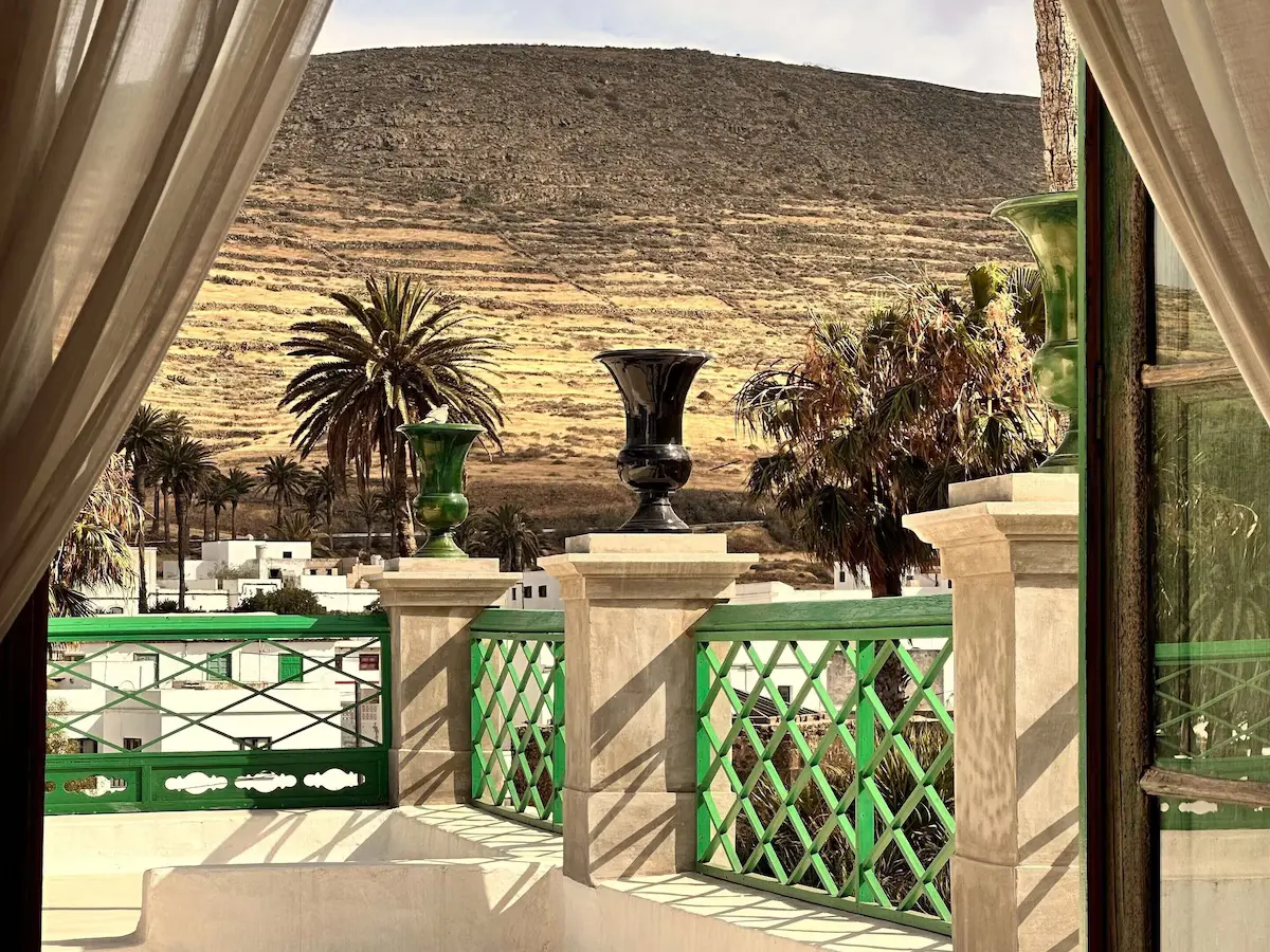 Terrace of La Casa de los Naranjos in Haría