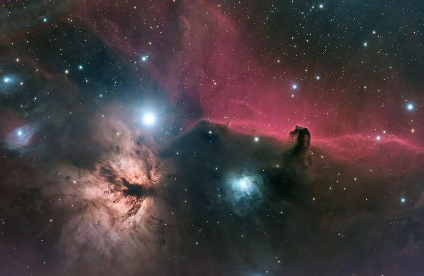 A deep-sky nebula of the kind shown through telescopes on stargazing tours