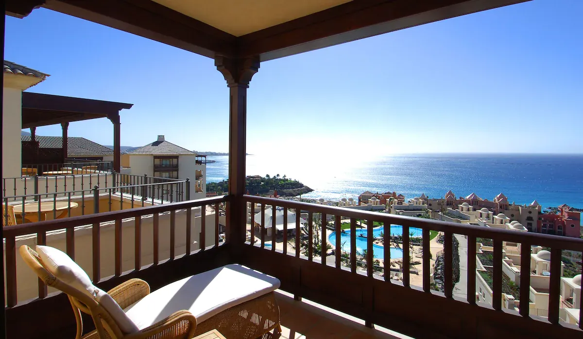 Balcony with sea views over Costa Adeje from Hotel Vincci Selección La Plantación del Sur